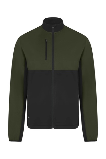 Bluza z pełnym zamkiem 105745 - FORESTRY GREEN/BLACK 96/00