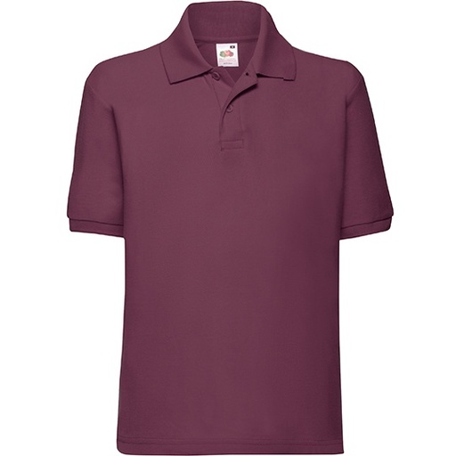 Dziecięce polo klasyczne F502K - Burgundy