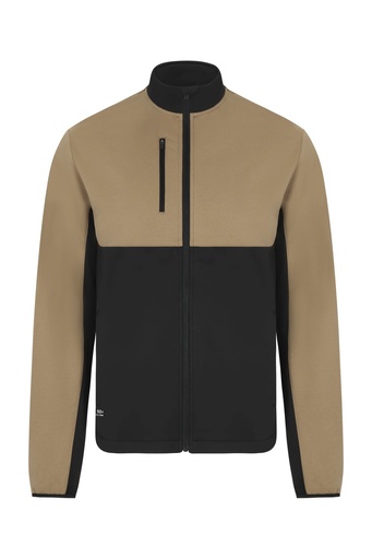 Bluza z pełnym zamkiem 105745 - SAND BEIGE/BLACK 46/00