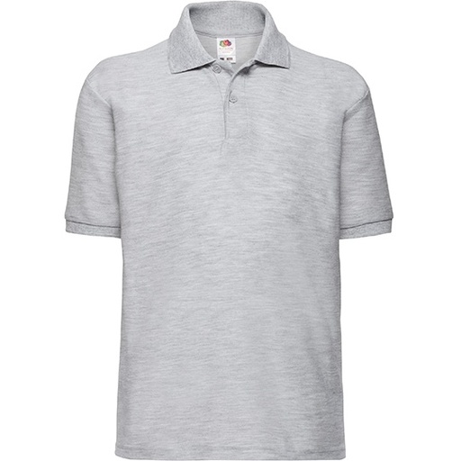 Dziecięce polo klasyczne F502K - Heather Grey