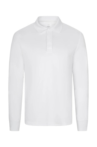 Koszulka polo z długim rękawem 255502 - WHITE 07