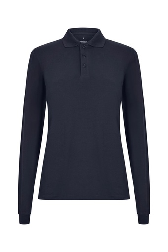 Koszulka polo stretch z długim rękawem damska 105511SW - NAVY BLUE 61