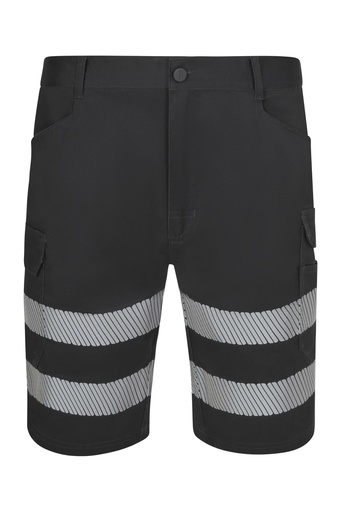 Spodenki stretch z odblaskami 353042S - ANTHRACITE GREY 90