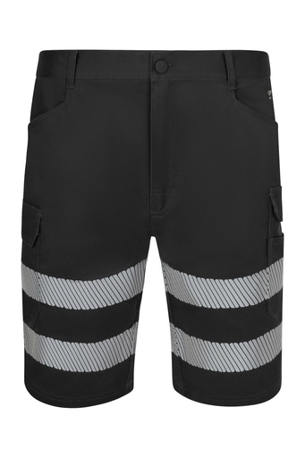Spodenki stretch z odblaskami 353042S - BLACK 00