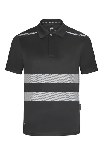 Koszulka polo z krótkim rękawem z odblaskami 355501 - ANTHRACITE GREY 90