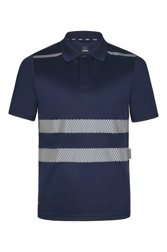 Koszulka polo z krótkim rękawem z odblaskami 355501 - NAVY BLUE 61