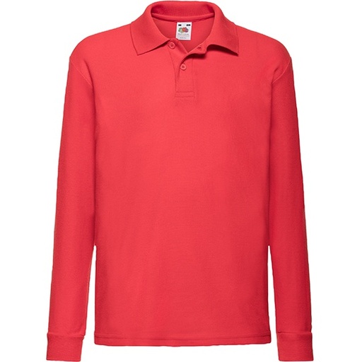 Polo Dziecięce Klasyczne Pika Bawełna Poliester F504K - Red