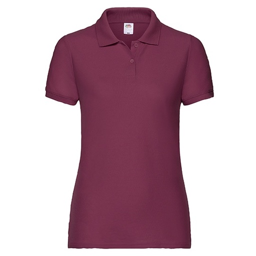 Damska klasyczna koszulka polo F517 - Burgundy