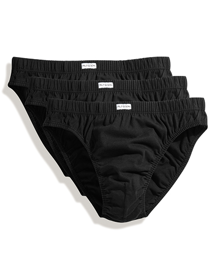 Klasyczne slipy (3 pary w opakowaniu)  - Black