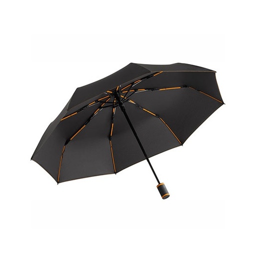Parasol kieszonkowy automatyczny FA5484 - Black & Orange
