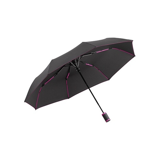 Parasol Kieszonkowy Automatyczny Odporny na Wiatr FA5584 - Black & Magenta