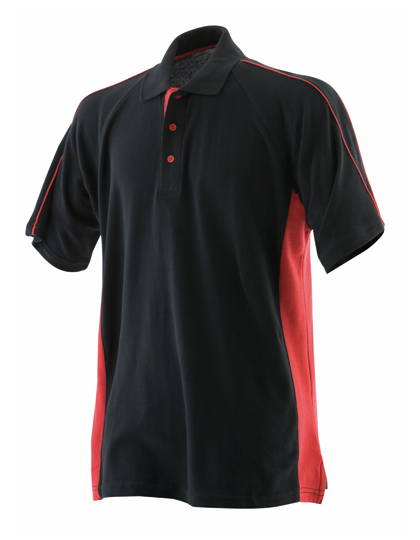 Sportowe polo dla dorosłych  - Black & Red