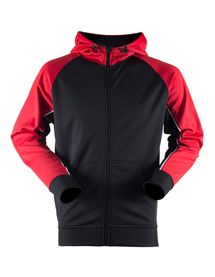 Bluza sportowa z panelami  - Black & Red