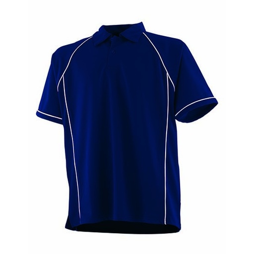 Męskie Polo Sportowe FH370 - Navy & White
