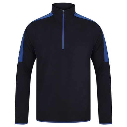 Bluza Sportowa Poliestrowa 1 4 Zip FH571 - Navy & Royal