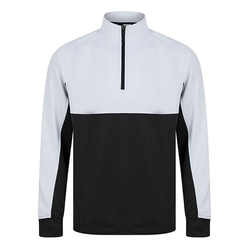 Bluza treningowa 1/4 zip FH874 - Black & White