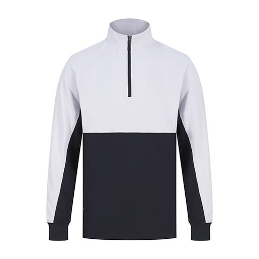 Bluza Klasyczna Poliester Zamek 1 4 FH874 - Navy & White