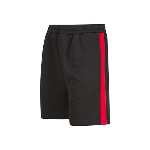 Spodenki dresowe z zamkami FH886 - Black & Red