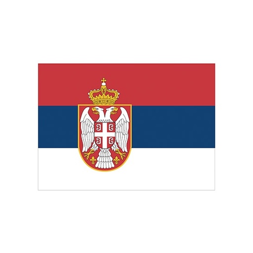 [FLAGERS-1000063496] Flaga Serbia z oczkami FLAGERS - Serbia