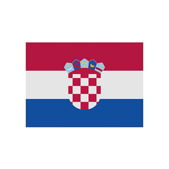 Flaga Chorwacji z metalowymi oczkami - Croatia