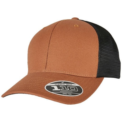 [FX110ST-1000353515] Czapka Truckerka Plocienny Front Siatka FX110ST - Toffee & Black