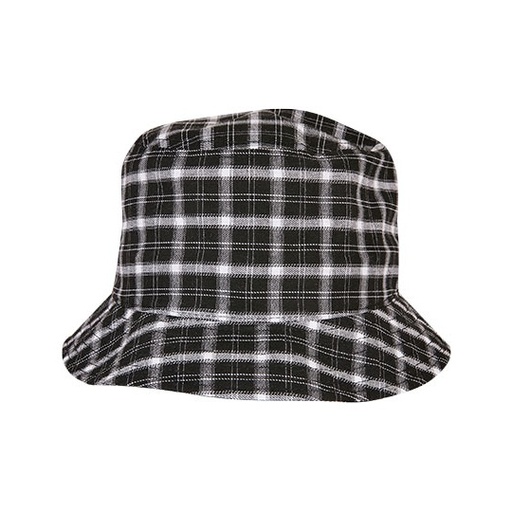 Kapelusz bucket w kratę FX5003C - Black-Grey Check