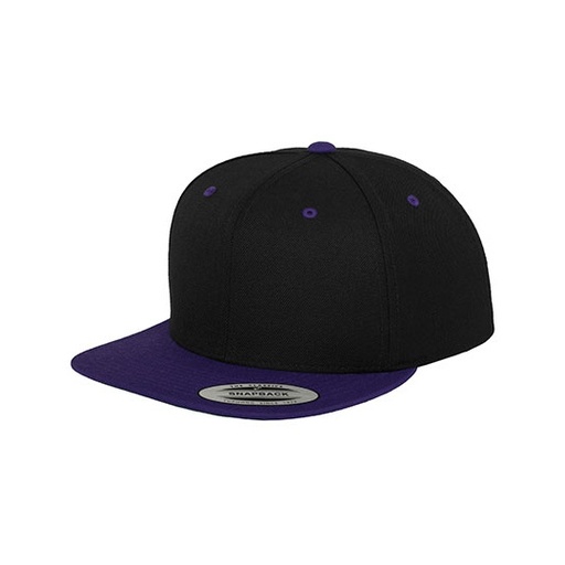 Czapka snapback dwukolorowa FX6089MT - Black & Purple