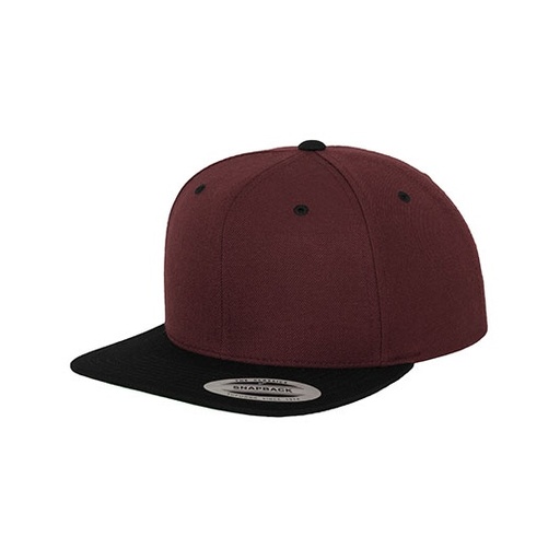 Czapka snapback dwukolorowa FX6089MT - Maroon & Black