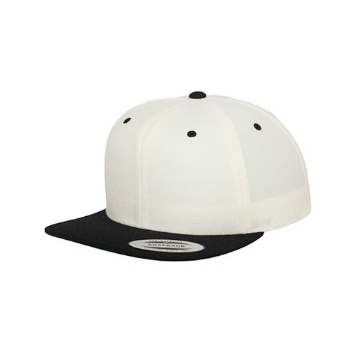 Czapka snapback dwukolorowa FX6089MT - Natural & Black