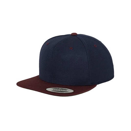 Czapka snapback dwukolorowa FX6089MT - Navy & Maroon