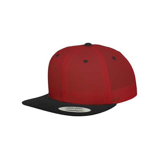 Czapka snapback dwukolorowa FX6089MT - Red & Black