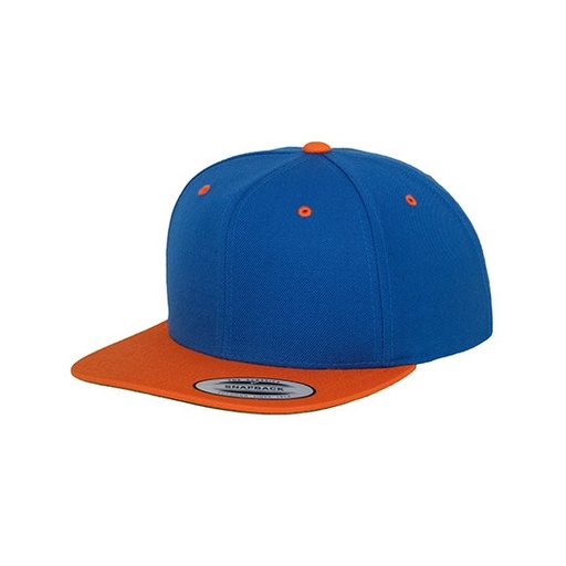 Czapka snapback dwukolorowa FX6089MT - Royal & Orange