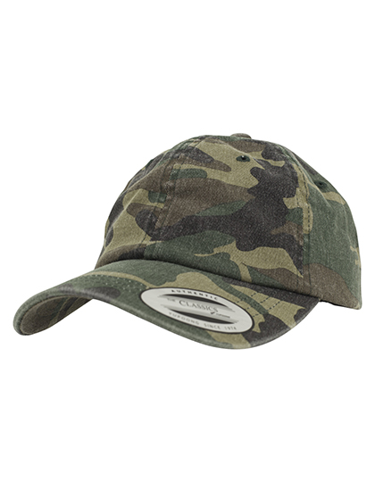 Czapka o niskim profilu w kamuflażu sprana - Wood Camo