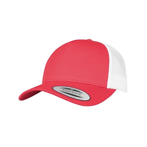 [FX6506T-1000291375] Dwukolorowa czapka trucker 5-panelowa FX6506T - Red & White