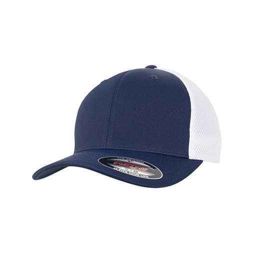 Czapka z Siatka Oddychajaca Flexfit FX6533T - Navy & White