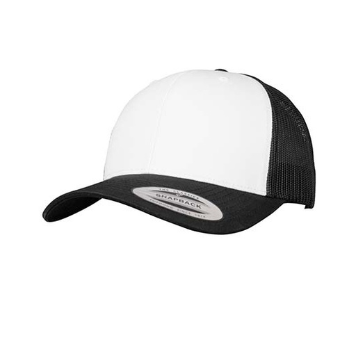 Czapka Trucker z Usztywnionym Przodem FX6606CF - Black & White