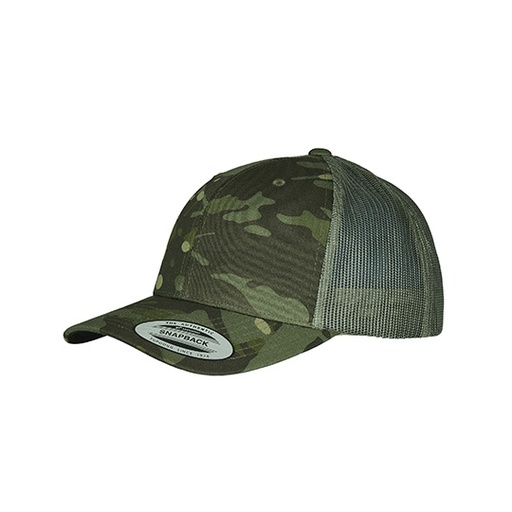 [FX6606MC-1000305789] Czapka trucker moro z siateczką snapback FX6606MC - Multicam Tropic