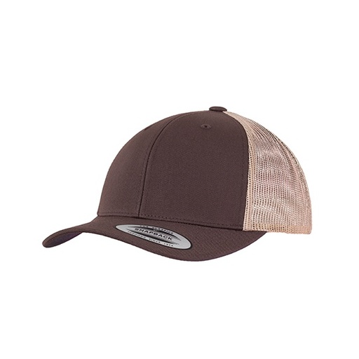 [FX6606T-1000064589] Czapka trucker FX6606T - Brown & Khaki
