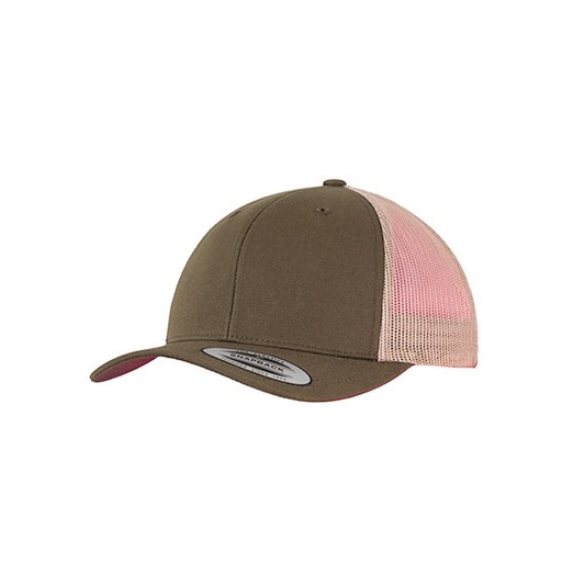 [FX6606T-1000064590] Czapka trucker dwukolorowa FX6606T - Mossgreen & Khaki