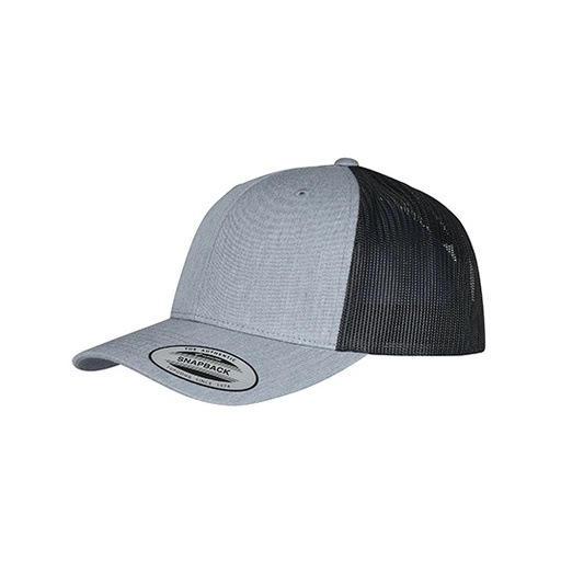 Czapka trucker FX6606T - Heather Grey & Black