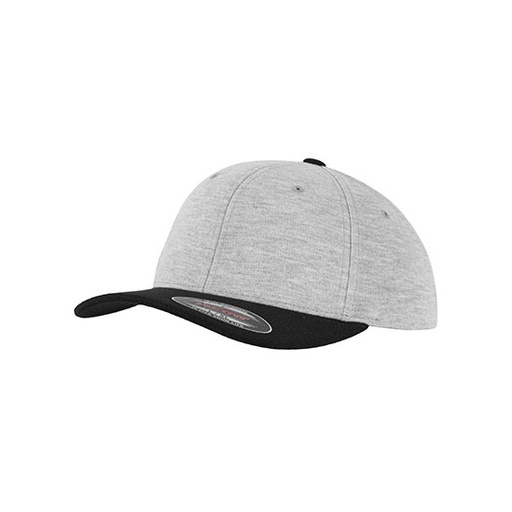 Czapka z Daszkiem Elastyczna Dzianina FX6778T - Grey & Black
