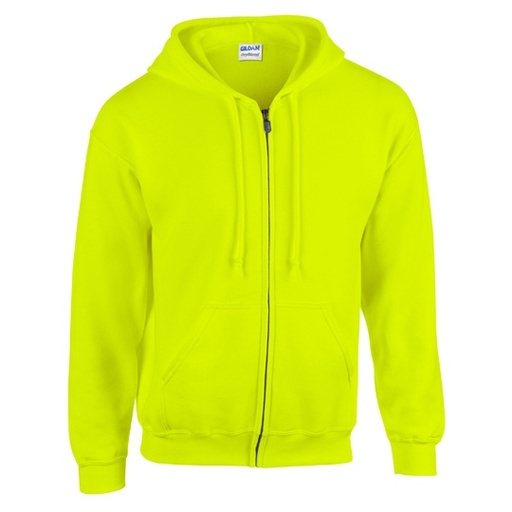 Bluza rozpinana z kapturem unisex G18600 - Safety Green