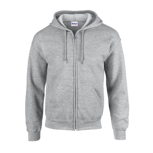 Bluza rozpinana z kapturem G18600 - Sport Grey (Heather)