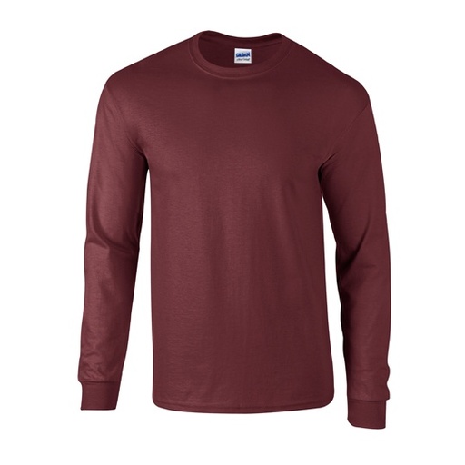 Koszulka z dlugim rekawem Klasyczna Bawelna Ultra G2400 - Maroon