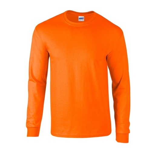 Koszulka z długim rękawem Klasyczna Bawełna Ultra G2400 - Safety Orange