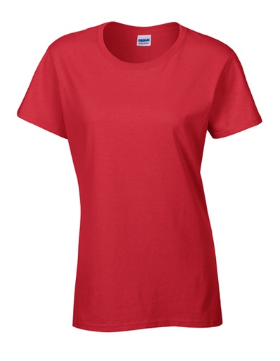 T-shirt Damski Slim Bawelniany G5000L - Red