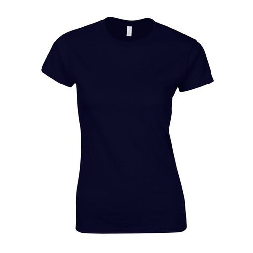 T-shirt Damski Krótki Rękaw Bawełna Ring-Spun G64000L - Navy