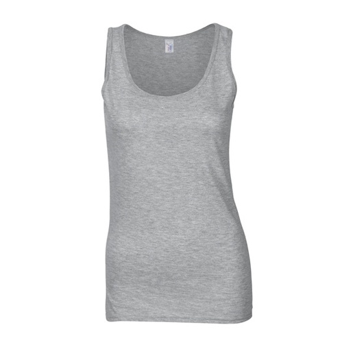 Top Damski Dopasowany Bawelniany G64200L - Sport Grey (Heather)