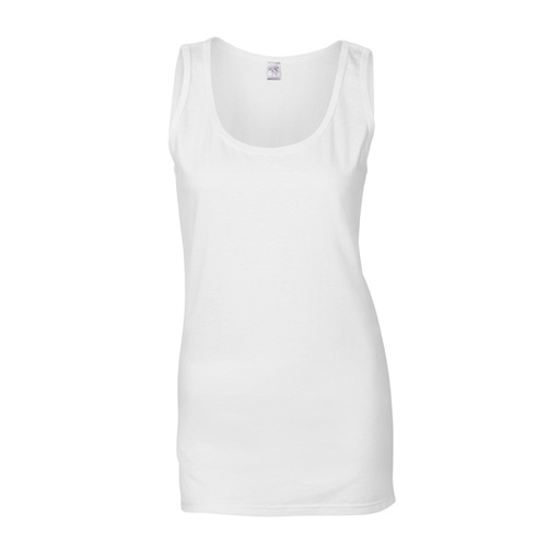 Top Damski Dopasowany Bawelniany G64200L - White