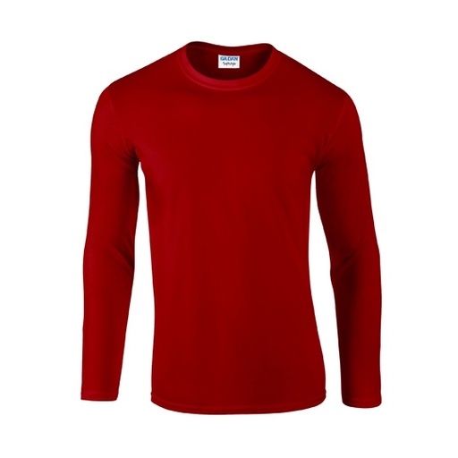 Koszulka Unisex Dlugi Rekaw Bawelniana G64400 - Red